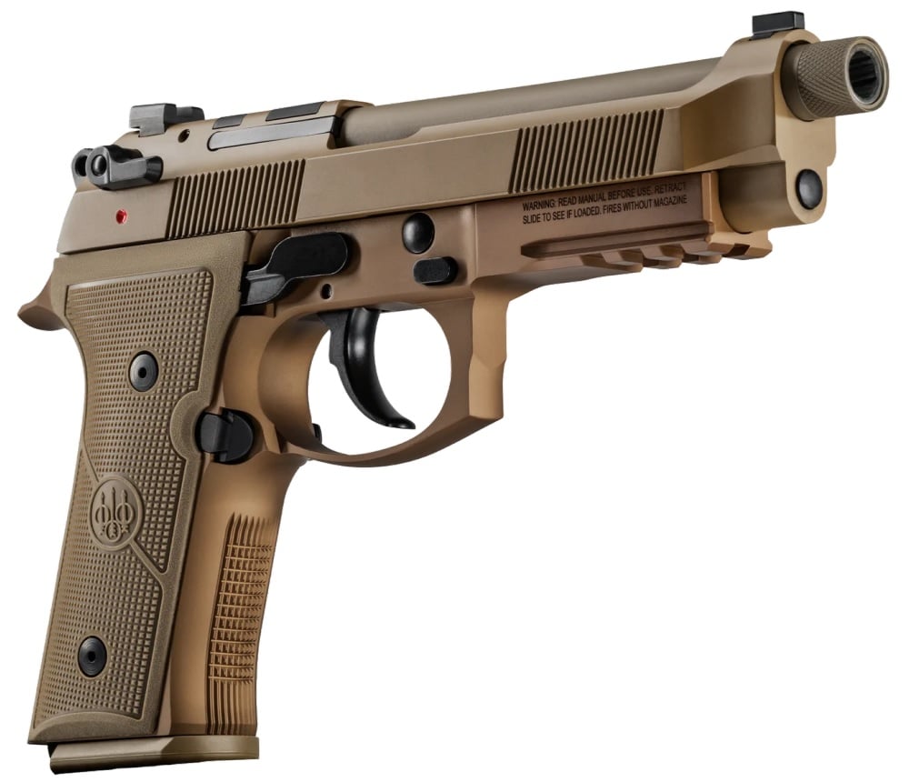 Beretta M9A4 9mm Semi-Automatic Pistol, Flat Dark Earth 5.2" 18+1RD - JS92M9A4GM