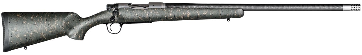 Christensen Arms Ridgeline 6.5 Creedmoor Green, Bolt Action Rifle With Black/Tan Webbing 20" 4+1RD - 801-06041-01