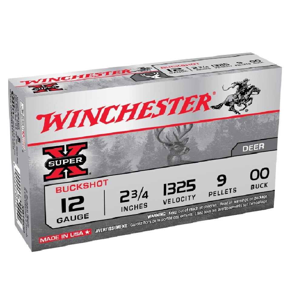 Winchester Super X 12GA 2-3/4" #9 Lead Shot Shells 5RD XB1200