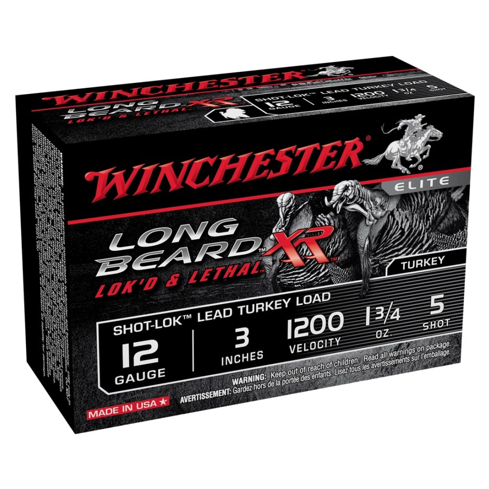 Winchester Long Beard XR 12GA 3" #5 Shot Turkey Shells 10RD STLB1235