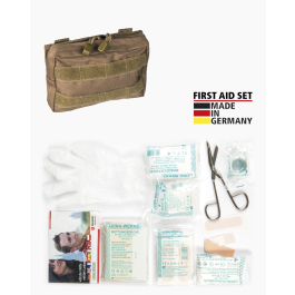 Mil-Tec 25-Piece First Aid Kit, Coyote, New Condition 16025319