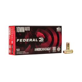 Federal American Eagle 10MM 180GR FMJ Ammunition 50RD AE10A