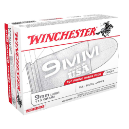 Winchester USA 115gr 9mm 200 Round USA9W