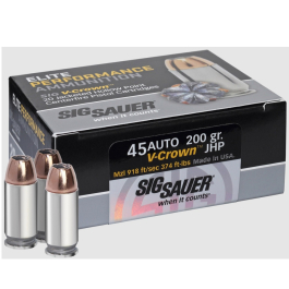 Sig Sauer Elite Defense 45 ACP 230gr 20 Round E45AP220