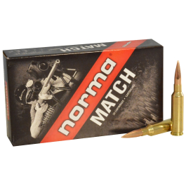 Norma Match 6.5 Creedmoor 130 Grain Hollow Point Boat Tail, 20 Rounds 10166312