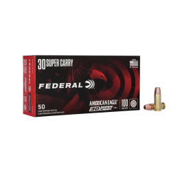 Federal American Eagle 30 Super Carry 100GR FMJ Target Ammunition 50RD AE30SCA