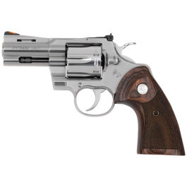 Colt Python .357 Magnum Stainless Steel Revolver With Wood Grips 3