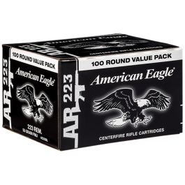 Federal American Eagle .223 Rem, 55 Grain FMJ, 100 Round Value Pack AE223BL