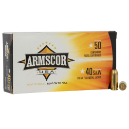 Armscor USA .40 S&W 180GR FMJ Ammunition 50RD  FAC40-2N