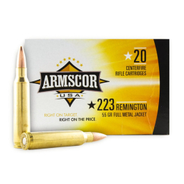 Armscor .223 Rem 55GR FMJ Ammunition 20RD FAC223-1N