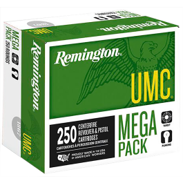 Remington UMC .38 Special Ammunition, 250 Rounds, MC/FMJ, 130 Grains 23731