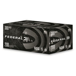 Federal Black Pack .380 Auto, 95 Grain FMJ, 200 Rounds C38095BP200