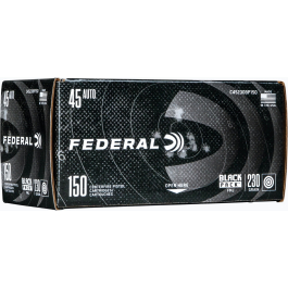 Federal Black Pack .45 ACP, 230 Grain FMJ, 150 Rounds C45230BP150