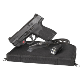 Smith & Wesson M&P9 Shield M2.0 9mm Everyday Carry Kit w/ Crimson Trace Laser, Flashlight, Knife 12395