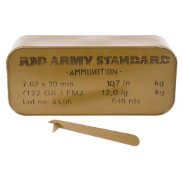 Red Army Standard 7.62x39mm, 122 Grain FMJ, 640 Round Tin Can AM3266