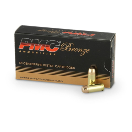 PMC Bronze .40 S&W 180 Grain FMJ, 50 Round Box 40E