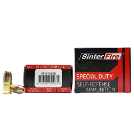 SinterFire Inc. Special Duty 155gr .45 ACP 20 Round SF45155SD