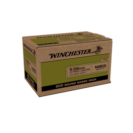 Winchester USA 5.56mm 62GR M855 Green Tip FMJ Ammunition 200RD WM855200