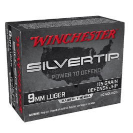 Winchester 9mm 115GR Silver Tip Hollow Point Ammunition 20RD W9MMST