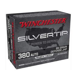 Winchester Silvertip 85gr 380 Auto 20 Round W380ST