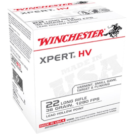 Winchester Xpert HV .22 LR, 36 Grain LHP, 500 Rounds XPERT22