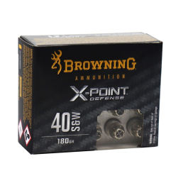 Browning X-Point .40 S&W 180GR Hollow Point Defense Ammunition 20RD B191700402
