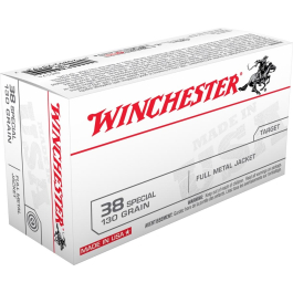 Winchester .38 Special 130GR FMJ Target Ammunition 50RD Q4171