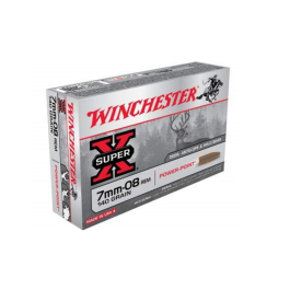 Winchester Super-X 7MM-08 Remington 140GR Power Point Ammunition 20RD X708