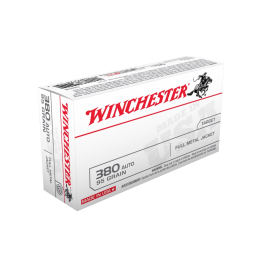 Winchester USA .380ACP 95GR FMJ Ammunition 50RD Q4206