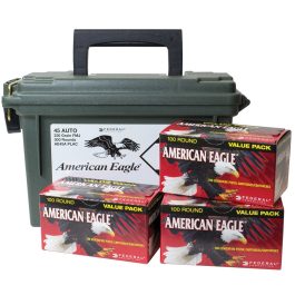 Federal American Eagle .45 Auto, 230 Grain FMJ, 300 Rounds w/ Ammo Can AE45APLAC