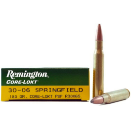 Remington Core-Lokt .30-06 Springfield, 180 Grain PSP, 200 Round Case 27828