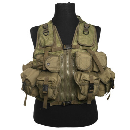 Mil-Tec 9-Pocket Tactical Vest, Olive Drab 10712001