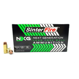 SinterFire NXG 10mm Auto, 125 Grain Lead Free Ball, 50 Rounds 1707141