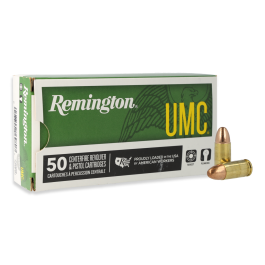 Remington UMC 9mm Luger 115 Grain FMJ Ammunition 50RD 23728