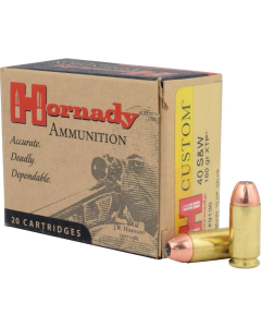 Hornady Custom .40 S&W Ammunition 20 Rounds XTP HP 180 Grains 9136