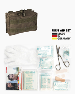 Mil-Tec 25-Piece First Aid Kit, OD Green, New Condition 16025301