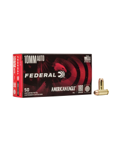 Federal American Eagle 10MM 180GR FMJ Ammunition 50RD AE10A