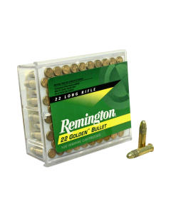 Remington Golden Bullet .22 LR, 40 Grain RN High Velocity, 5000 Round Case 21276
