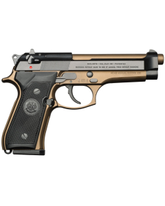 Beretta 92FS 9mm Burnt Bronze Pistol With Stainless Steel Slide 4.9
