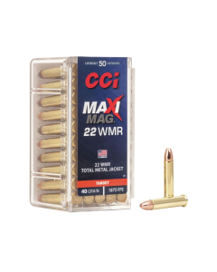 CCI Maxi-Mag .22WMR 40GR TMJ Ammunition 50RD 0023