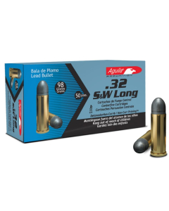 Aguila .32 S&W Long 98GR Lead Round Nose Ammunition 50RD 1E322340