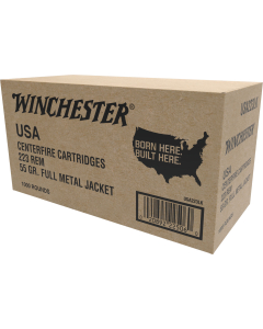 Winchester .223 Remington, 55 Grain FMJ, 1000 Round Case USA223LK