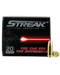 Ammo Inc. Streak Visual 9mm 115GR JHP Ammunition 20RD - 9115JHPSTRKR