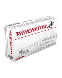 Winchester USA .45 Automatic 230GR JHP Ammunition 50RD USA45JHP
