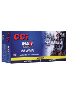CCI Maxi-Mag 40gr 22 WMR 200 Rounds 958ME