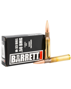 Barret M-33 Ball .50 BMG 661GR Match Grade Rifle Ammunition 10RD 14671