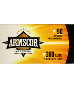 Armscor Precision .380 Auto 95GR FMJ Ammunition 50RD FAC380-2N