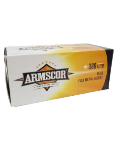 Armscor Precision .380 ACP 95GR FMJ Ammunition 100RD 50315