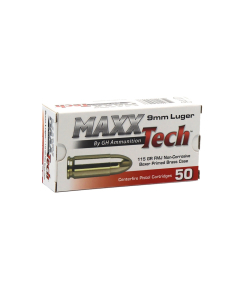 MaxxTech FMJ 115gr 9mm 50 Round PTGB9MMB
