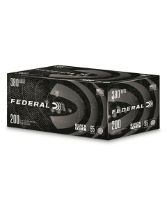 Federal Black Pack .380 Auto, 95 Grain FMJ, 200 Rounds C38095BP200